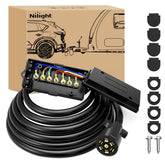 Nilight front view showing plug and junction box for organized wiring