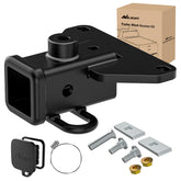 Nilight front view of 2-inch receiver showing sturdy fit and durability