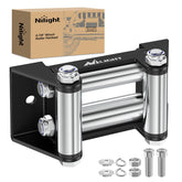 Nilight front view of roller fairlead showing robust bracket and quick protection