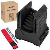 Nilight front view of 10ft sewer hose support showing stable cradle benefits