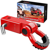 Nilight front view of shackle hitch receiver showing solid construction and secure fit