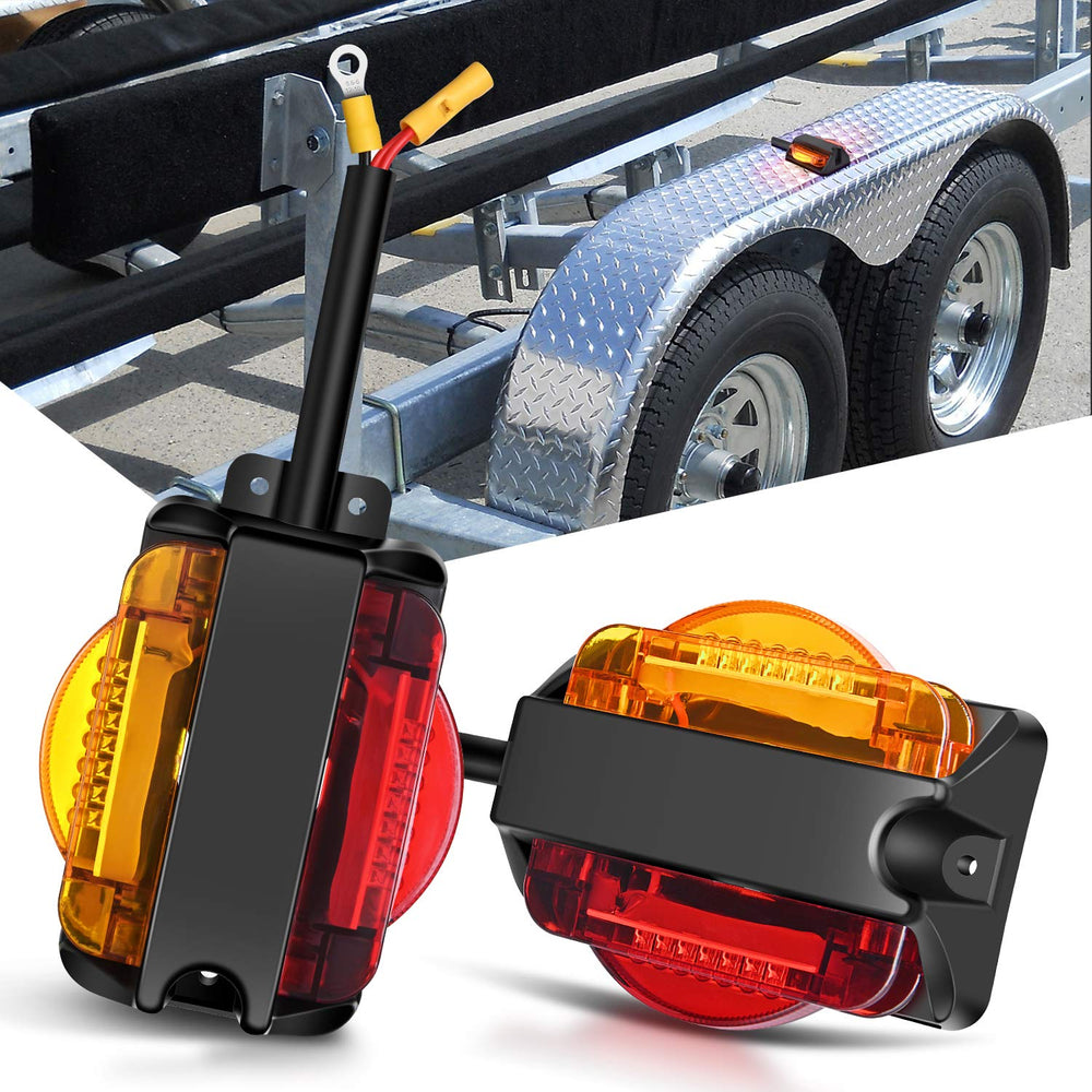 Nilight front view showing amber forward light and clear lens for increased visibility