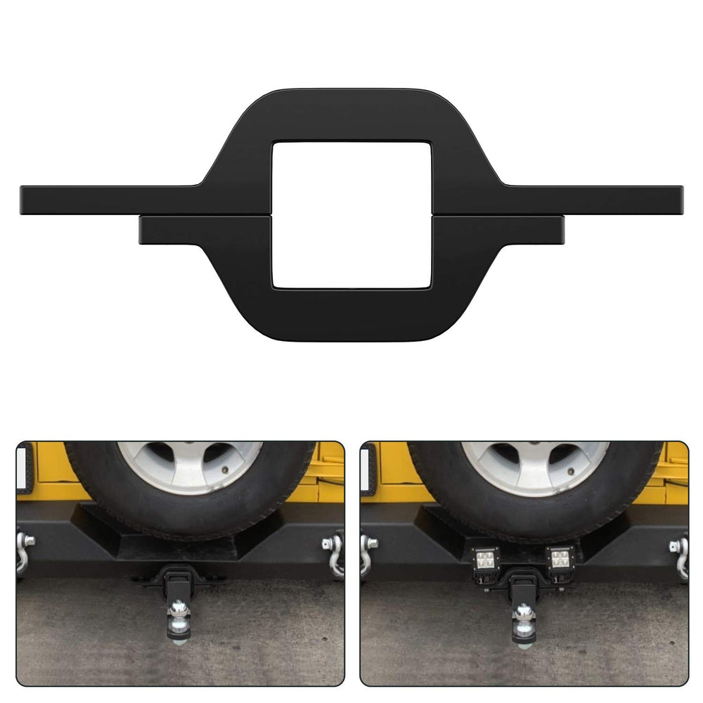 Nilight front view of tow hitch bracket showing secure fit and utility