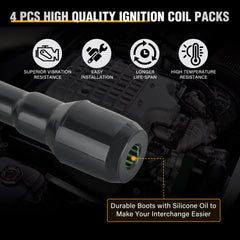 Nilight ignition coil side connector visible for easy plug-and-play installation