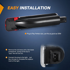 Nilight installed in door panel demonstrating easy plug‑and‑play replacement benefit