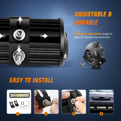 Nilight installed on jeep illuminating trail to improve night visibility
