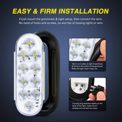 Nilight LED closeup showing SMD array for consistent bright reverse illumination