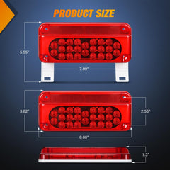 Nilight close-up of driver-side license plate LEDs for clear plate lighting