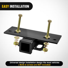 Nilight 2-inch receiver opening detail showing standard accessory compatibility