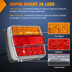 Nilight right lamp diode detail highlighting vivid turn and tail visibility