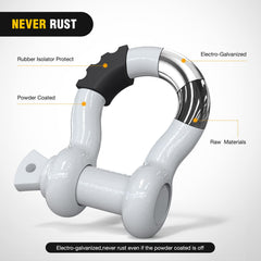 Nilight rubber isolator and washer assembly reducing rattle
