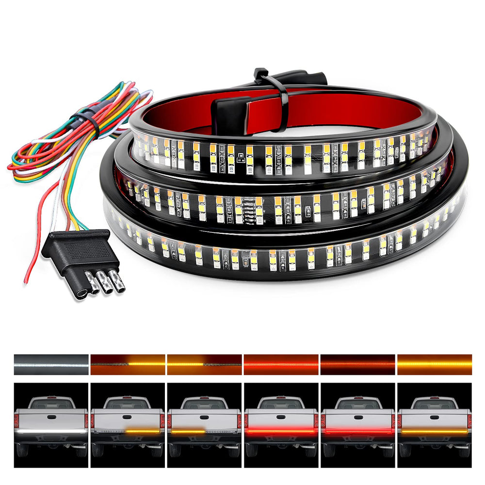 Nilight front view of the 48-inch tailgate light showing full-length illumination benefit