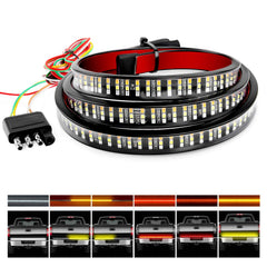 Nilight TR-04 front view showing full 60-inch LED strip and bright output