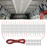 Nilight front view of ceiling kit showing bright even cargo lighting benefit