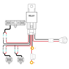 Nilight wiring harness with connectors showing easy plug-and-play installation