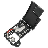 Nirakoka front assembly showing terminal and secure fit benefit