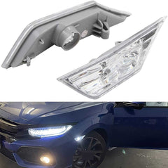 NJSBYL mounted on Civic fender showing easy OEM fit and style boost