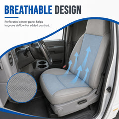 NLQR installed in Econoline cab demonstrating clean, OEM appearance