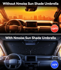 Nmoiss vinyl coating closeup highlighting reflective surface that lowers cabin heat