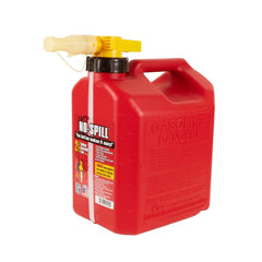 No-Spill narrow funnel spout close-up for precise fills and less splash