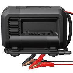 NOCO AIR20 front view showing compact design and controls for portable reliability