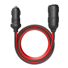 NOCO GC019 front plug connected to vehicle socket showing easy reach