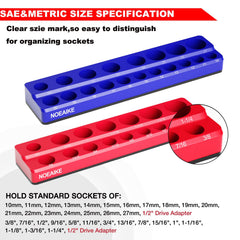 NOEAIKE close-up of printed size markings for quick SAE and Metric identification benefit