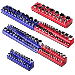 NOEAIKE front view showing all six magnetic socket organizer trays and color coding for fast selection