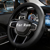 Noplkdss front view showing full black steering wheel cover and clean fit