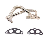NOVAPARTS front view of oil cooler line kit showing included components and protection