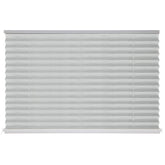 NOVINO front view of pleated RV blind showing clean fit and easy pull-down benefit