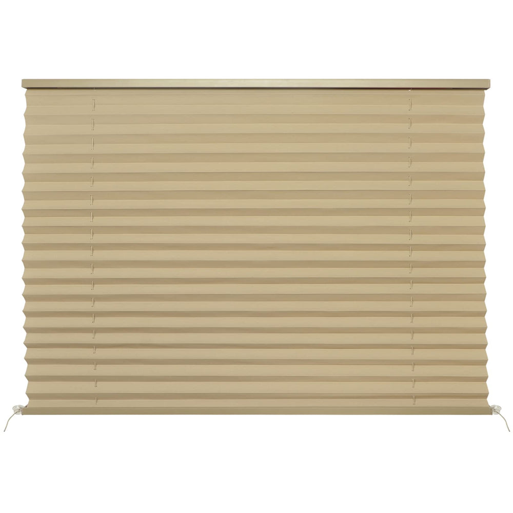 NOVINO front view of RV blind showing clean modern fit and instant privacy