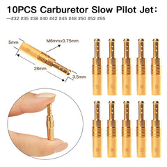 NOVINO close-up slow pilot jets highlighting precise sizing and reliability