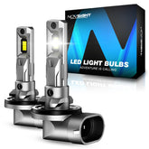 NOVSIGHT front-facing pack shot showing compact 881 bulbs and clear labeling, highlights convenience