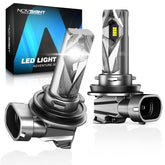 NOVSIGHT front view of bulb showing plug-and-play connection and improved visibility