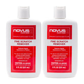 Novus bottle front packaging showing two 8 ounce bottles and brand clarity benefit