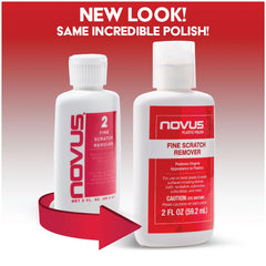 Novus polish texture poured on pad showing smooth consistency for even polishing benefit