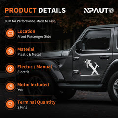 NPAUTO regulator close-up cable detail highlighting durable construction benefit