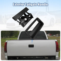 NPAUTO tailgate handle side profile highlighting contour and alignment benefit