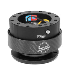 NRG Innovations close-up of carbon fiber ring showing texture and premium appearance