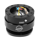 NRG Innovations SRK-200BK front view showing black body and ring for clean look and quick removal
