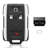 Nrgedzam front view of 4-button key fob showing exact fit and original layout benefit