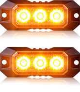 Nrgedzam front view strobe grille light shows compact amber warning benefit
