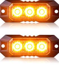 Nrgedzam front view strobe grille light shows compact amber warning benefit