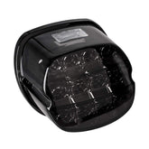 NTHREEAUTO smoked LED rear tail light front view showing sleek black finish and improved visibility