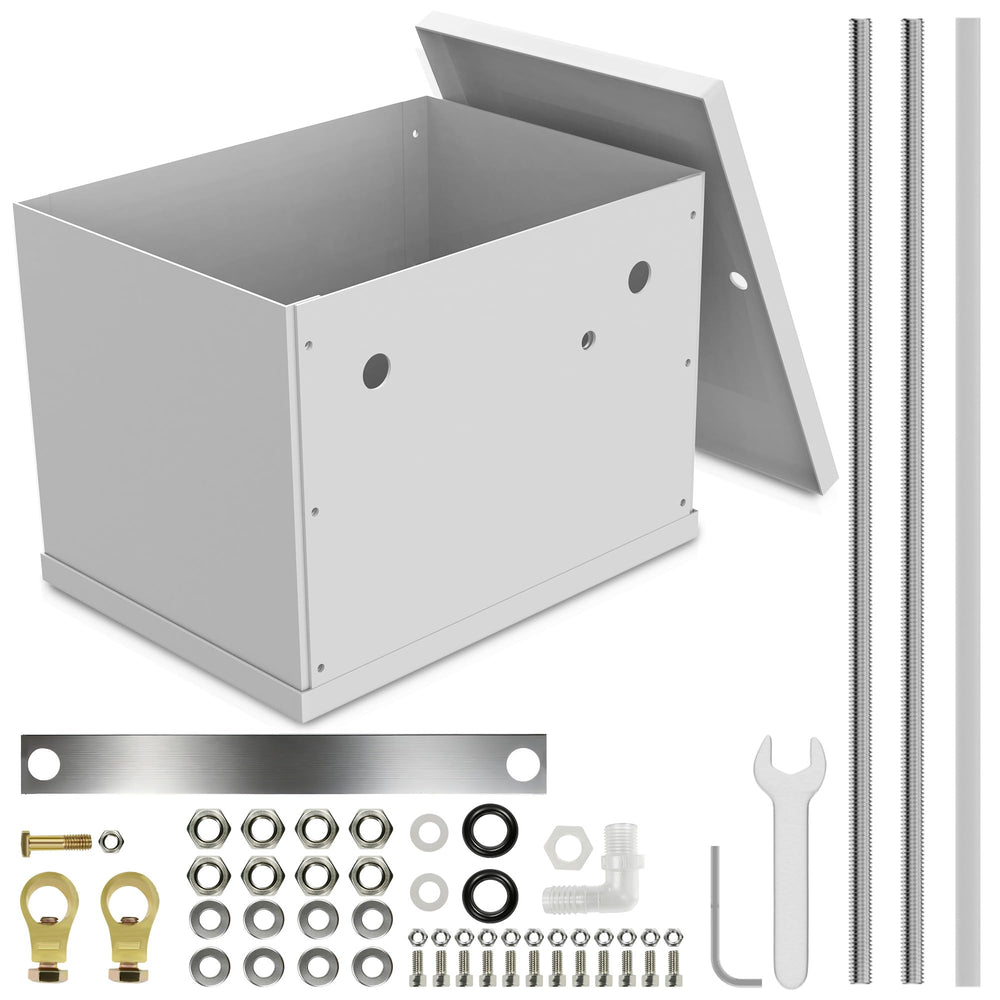 NUMAKY front angled view showing box exterior and secure design benefit