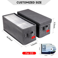 NUSWOR open box with CDs inside, demonstrates dust-free protection and organized access