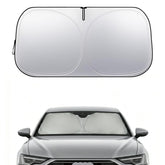 Nwgl sunshade front installed on Audi windshield, keeps cabin cooler