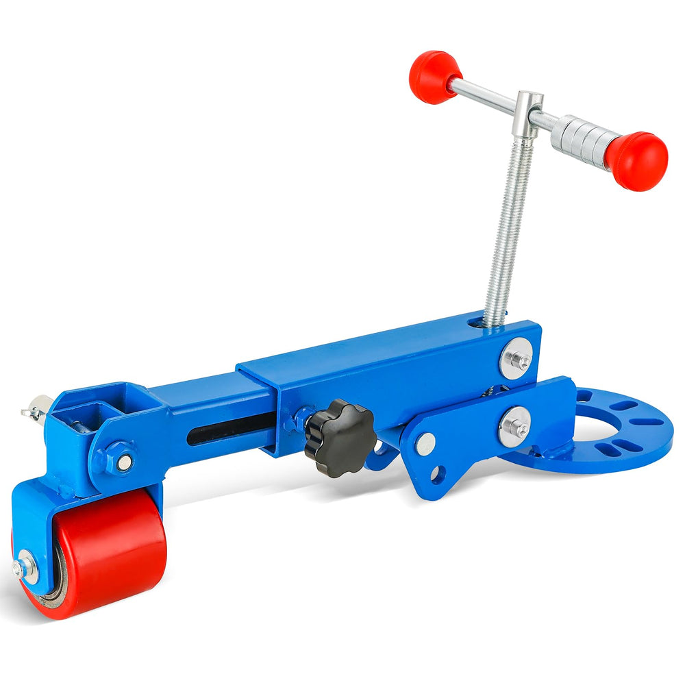 NYXOVA fender roller front view showing robust steel build and compact profile