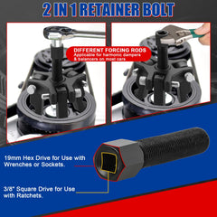 NYXOVA forcing screw detail demonstrating robust center-pulling strength